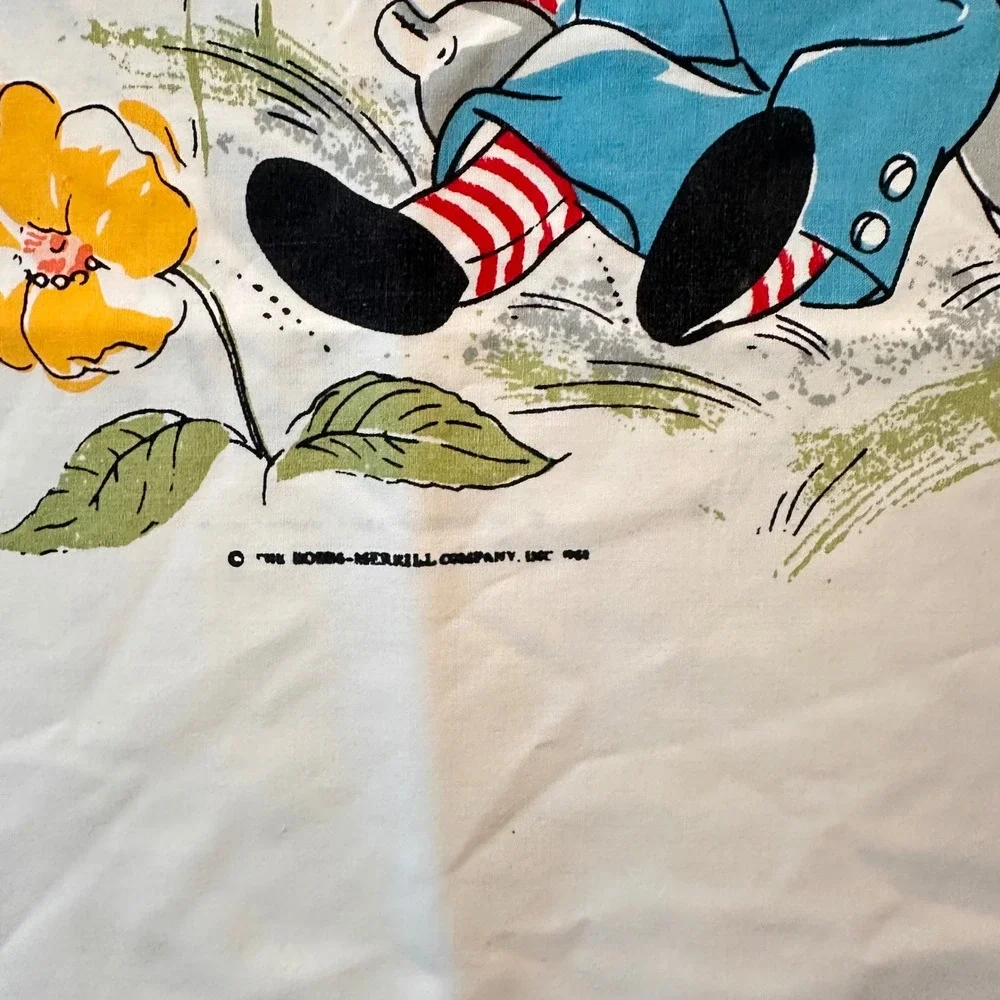 Vtg 1969 Raggedy Ann & Andy Pillowcase The Bobbs-Merrill Co Nursery Cottagecore‎